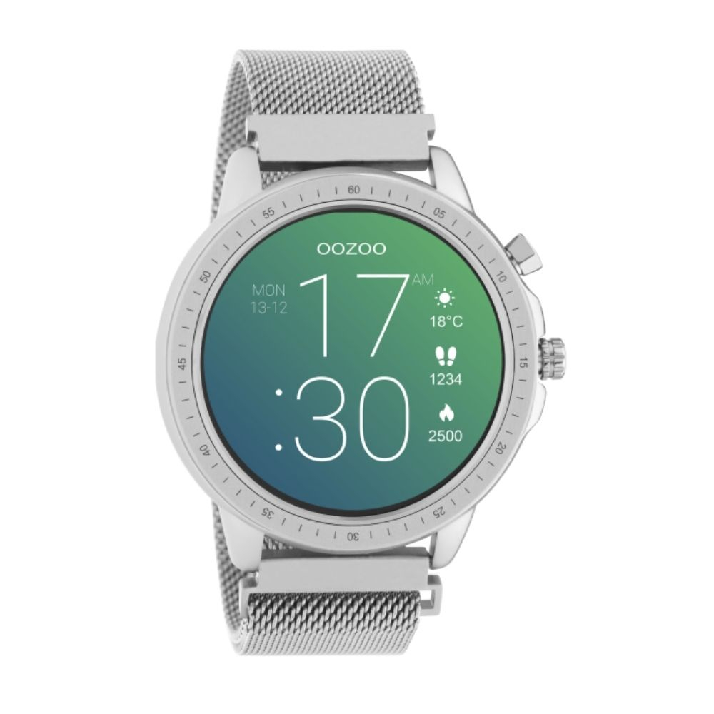 OOZOO | Smartwatch unisex zilver mesh